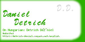 daniel detrich business card